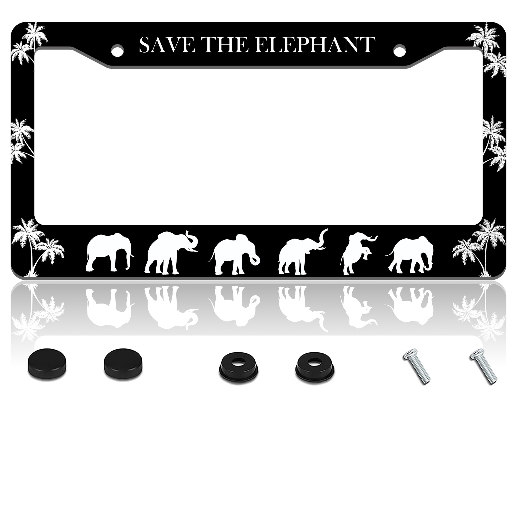 Custom Baby Elephant License Plate Frame (Personalized