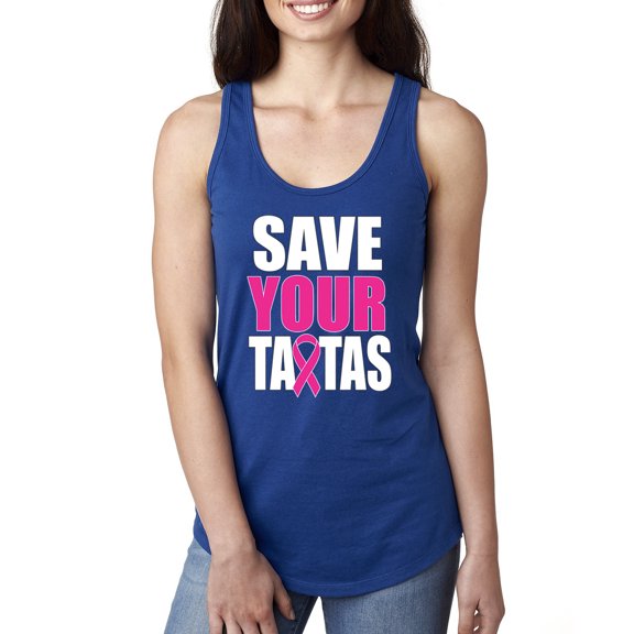Save Your Awareness Ladies Racerback Tank Top, Royal, Large