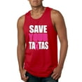 thumbnail image 1 of Save Your Awareness Mens Graphic Tank Top, Red, 3XL, 1 of 3