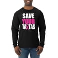 thumbnail image 1 of Save Your Awareness Mens Long Sleeve Shirt, Black, Small, 1 of 3