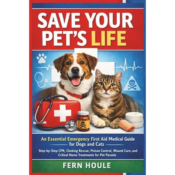Save Your Pet's Life: An Essential Emergency First Aid Medical for Dogs and Cats-Step-by-Step CPR, Choking Rescue, Poiso, (Paperback)