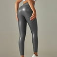 thumbnail image 1 of Save for Spring AXXD Gray Leggings for Women Summer Sexy Leggings Plus Size Color Bottom Sports High Waist Faux Leather Pants, 1 of 9