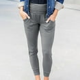 thumbnail image 1 of Save for Summer AXXD Seamless Leggings for Women High-Waisted Pleated Leggings With Pocket Nine-Quarter Pants, 1 of 6