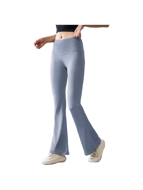 Women'S Leggings Flare Leggings High Waist Wide Leg Pants Workout Out Leggings Trousers Yoga Gym Pants