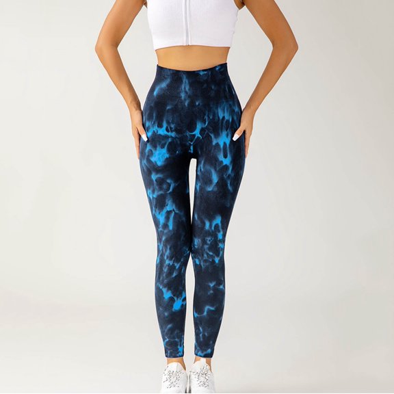 Save for Summer AXXD Workout Leggings for Women Gradient Print Leggings Fitness Running Tight Yoga Pants