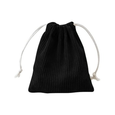 Save on Storage! Anckoeil Corduroy Storage Bag with Drawstring Strap Pocket Makeup Bag for Women Large Capacity Coin Bag