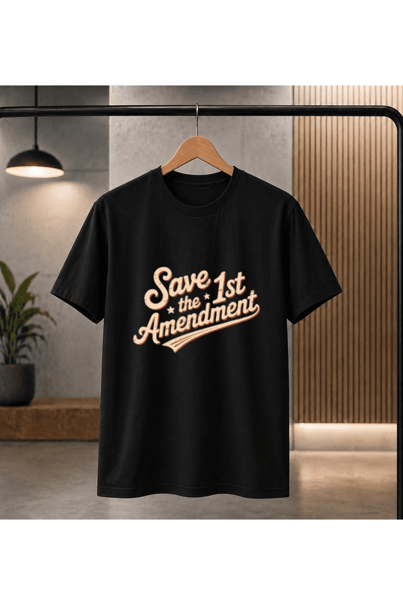 Save the 1st Amendment Retro Vintage T-Shirt, for men & women, S-5XL