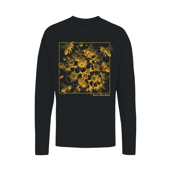 Save the Bees Floral Design Women's Long Sleeve