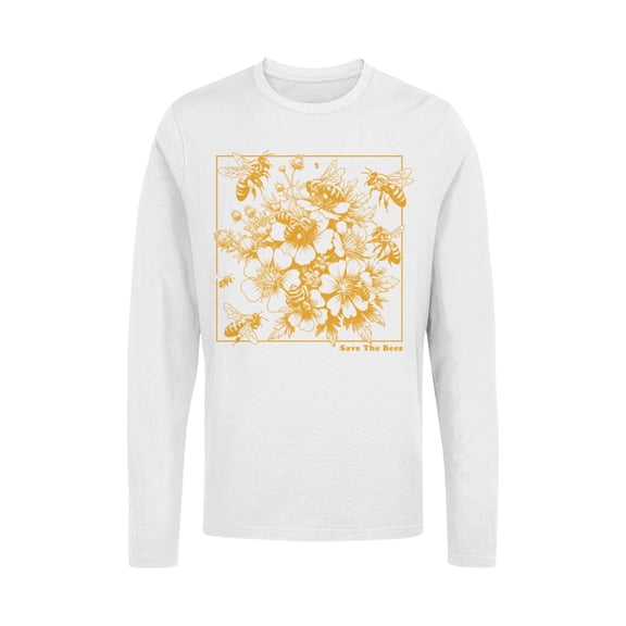 Save the Bees Floral Design Women's Long Sleeve