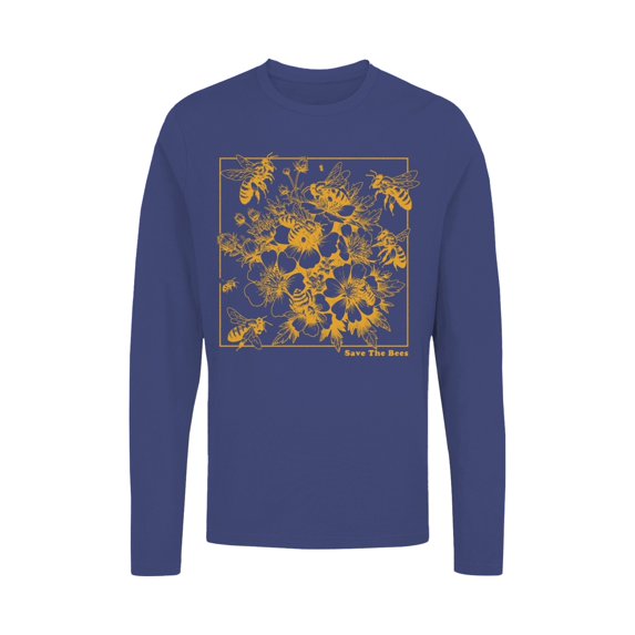 Save the Bees Floral Design Women's Long Sleeve