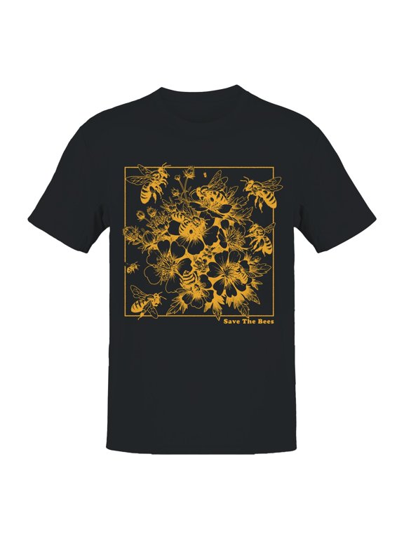 Save the Bees Floral Design Women's T-shirt