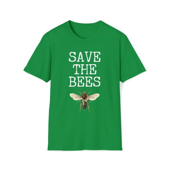 Save the Bees Gifts, Gildan Unisex Softstyle T-Shirt, Graphic Tee, S-3XL
