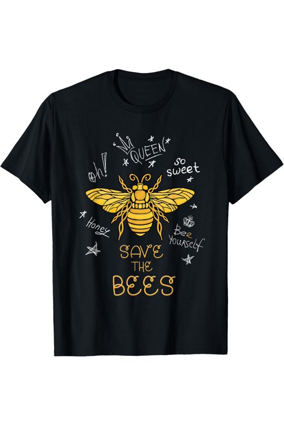 Save the Bees Graffiti Apiary Shirt Bee Beekeeper Earth Day T-Shirt