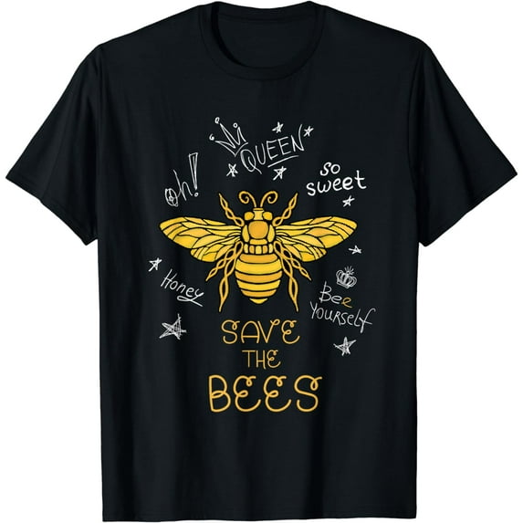 Save the Bees Graffiti Apiary Shirt Bee Beekeeper Earth Day T-Shirt