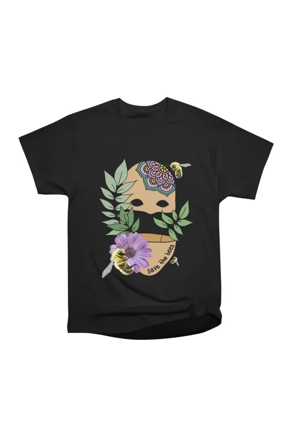 Save the Bees mandala daisy and bumble bees T-Shirt Tee Gift For Him Merch For Her Apparel