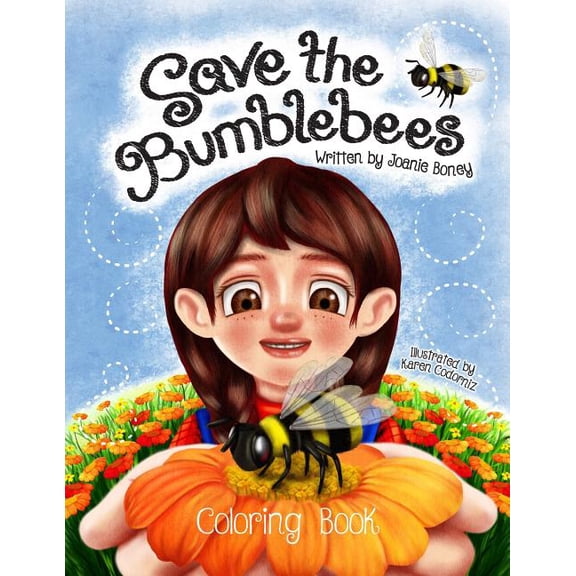 Save the Bumblebees Coloring Book