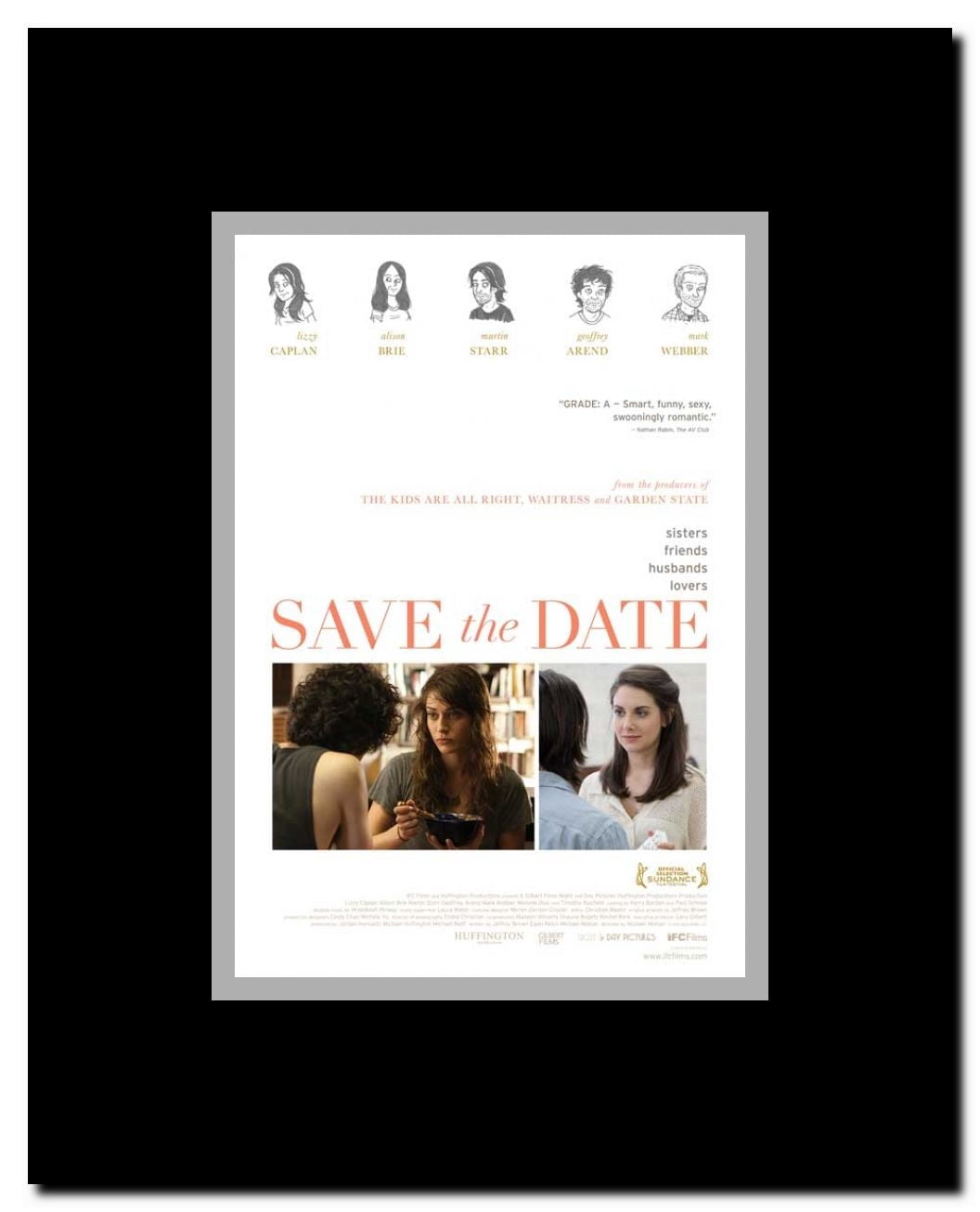 Save the Date Framed Movie Poster