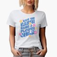 thumbnail image 1 of Save the Earth Raise a Flower Child, Retro Wavy Text Art, Earth Day Merch Gift, White T-Shirt, XL, 1 of 5