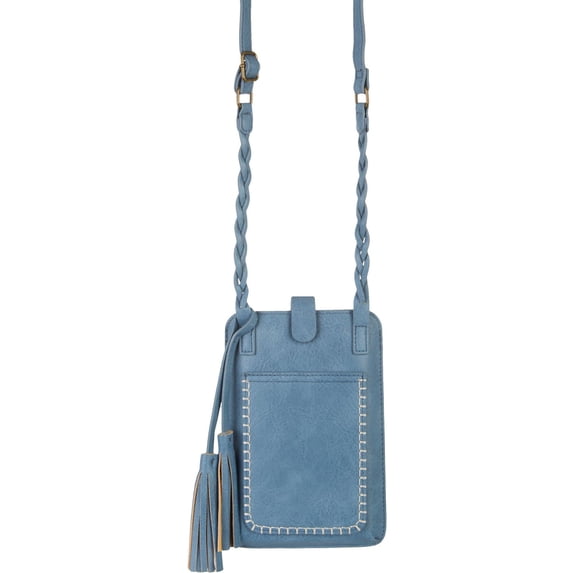 Save the Girls Free Spirit Crossbody Purse, Bella Blue