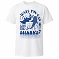 thumbnail image 1 of Save the Sharks Graphic T-Shirt, Unisex Shark Ocean Tee, 1 of 8