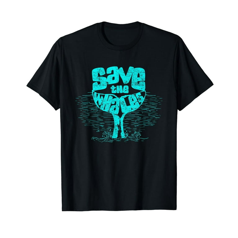 Save The Whales Vintage Retro T Shirt Save The Whales Vintage Retro T Shirt