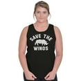 thumbnail image 1 of Save the Winos Rhinoceros Wine Lover Tank Top Tee Shirt Women Brisco Brands M, 1 of 6