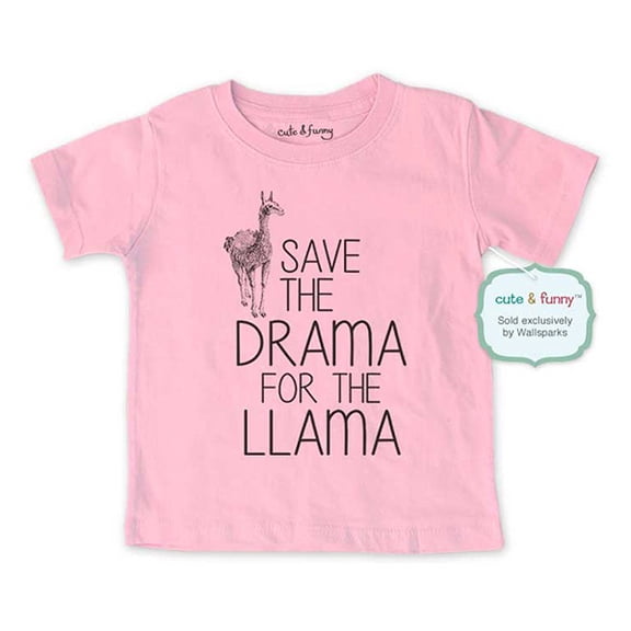 Save the drama for the Llama - wallsparks cute & funny Brand - Soft Infant & Toddler Shirt