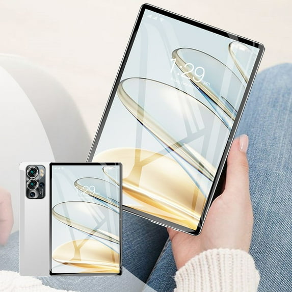 Save up to 50% Skegnu 10.1 Inch Tablets WiFi Bluetooth Android Tablet Type-C Octa Core Dual SIM Cards Network Gifts for Family 50% Off Clear!