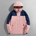 thumbnail image 1 of Save up to 50% Women Detachable Cap And Windproof Thick Three-in-one Jacket Outdoor Sports Warm Jacket Rain Coats, 1 of 5