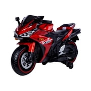 SaveJoy 12V Kids Motorcycle Ride on Toys for Boy Girl, Red