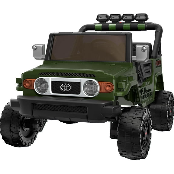 Licensed Toyota 24V 2 Seater Ride on Toys for Toddlers, Powered Electric Car w/ 4 Wheels, Parents Remote Control for Kids Boys Girls, Green