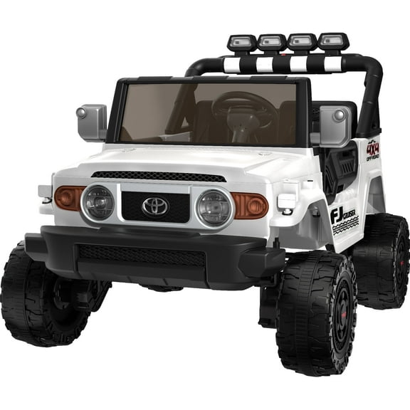 Licensed Toyota 24V 2 Seater Ride on Toys for Toddlers, Powered Electric Car w/ 4 Wheels, Parents Remote Control for Kids Boys Girls, White