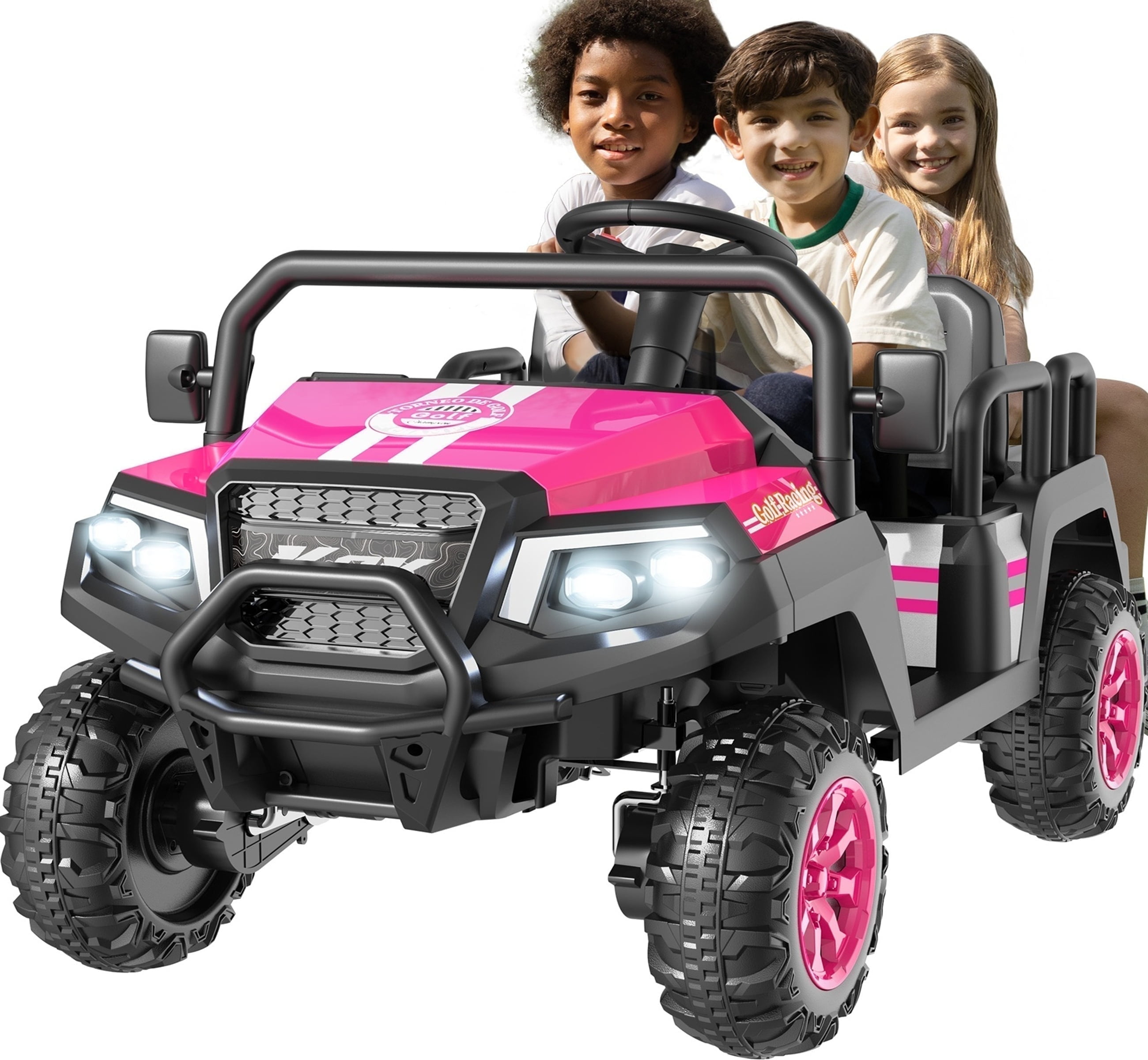 SaveJoy 24V 4 Seater Ride On Toys Powered Ride On Cars W Four Wheels savejoy-24v-4-seater-ride-on-toys-powered-ride-on-cars-w-four-wheels