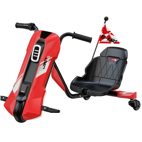 ORFELD 24V Electric Go Kart for Big Kids, High-Power Battery Ride On Toy with Safety Belt, Drift Cart Gift for Boys & Girls,Red