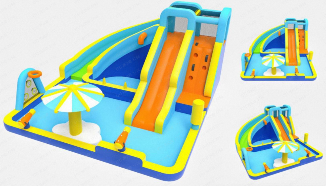 SaveJoy Bounce House with Blower Inflatable Water Silde for Kids Jump House Outdoor Toys for Backyard 93241T