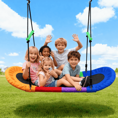 SaveJoy 700lb Platform Swing for Toddlers, Giant 60" Tree Swing for Kids and Adults