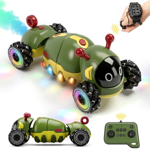 SaveJoy Remote Control Car, Gesture Sensing RC Twist Stunt Car, RC Car Toys for Kids with Insect Sound & Spray, Birthday Gift for Boys Girls Ages 3-12