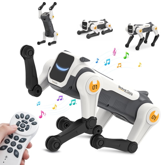 SaveJoy RC Robot Dog Toys for Kids, Remote Control Smart Robot Pet with Voice Control & Programming, Electronic Pet Toy for Boys Girls Ages 6+