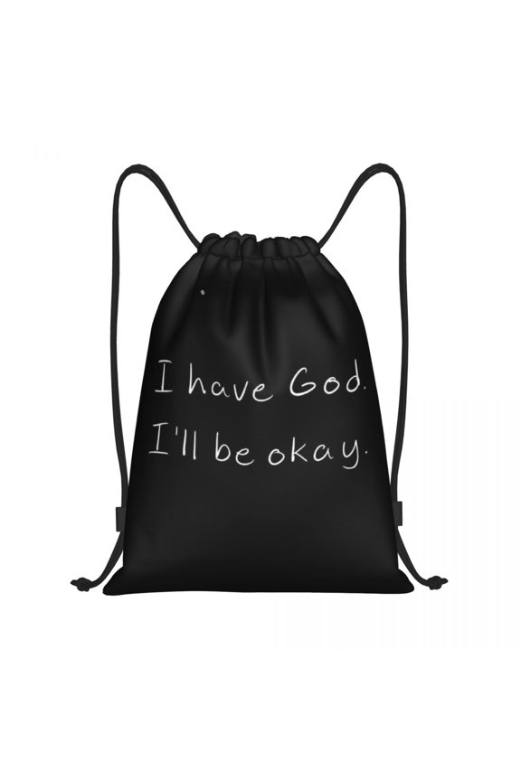 Saved By Grace Drawstring Backpack Sports Gym Sackpack With Water Resistant String Bag For Women Men