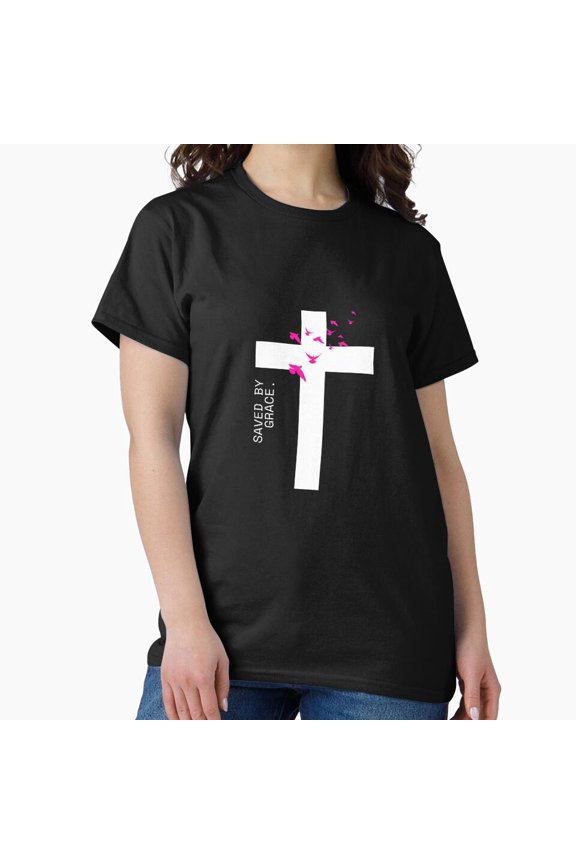 Saved By Grace Vintage Edition Shirt, Casual Graphic Tee, Everyday Short Sleeve Shirt
