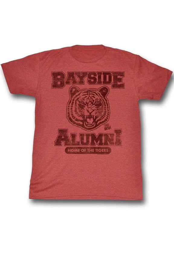 Saved By The Bell Bayside Alumni Red Heather Adult T-Shirt 5Xl