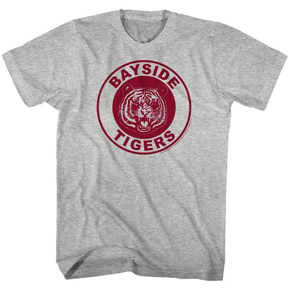 Saved By The Bell Bayside Tigers Gray Heather Adult T-Shirt 4Xlt