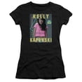 thumbnail image 1 of Saved By The Bell Kelly Kapowski Junior Women's T-Shirt Sheer Black, 1 of 1