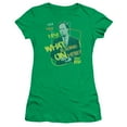 thumbnail image 1 of Saved By The Bell Mr. Belding Junior Women's T-Shirt Sheer Kelly Green, 1 of 1