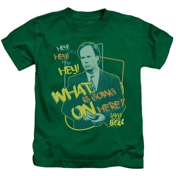 Saved By The Bell Mr. Belding Youth 18/1 T-Shirt Kelly Green