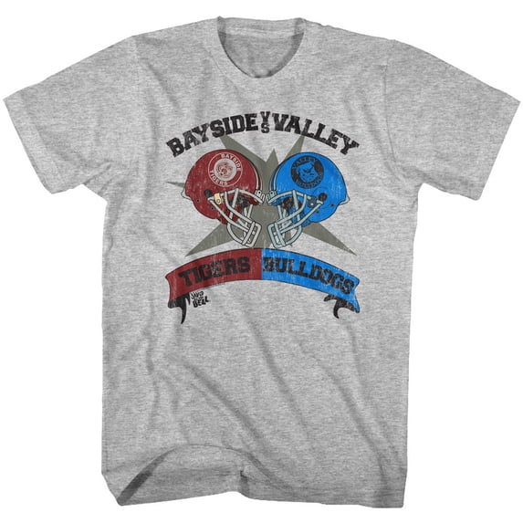Saved By The Bell RIValry Gray Heather Adult T-Shirt 2Xlt