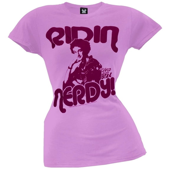 Saved By The Bell - Ridin Nerdy Ladies T-Shirt - Large