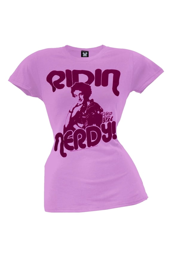 - Ridin Nerdy Ladies T-Shirt - Large