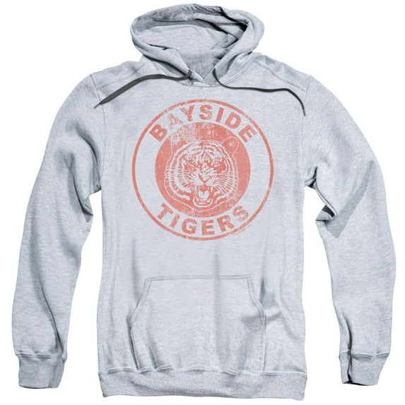 Hoodie: Saved By The Bell - Tigers Apparel Pullover Hoodie - Grey