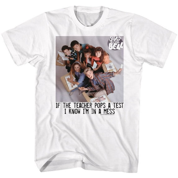Saved By The Bell Tv In A Mess Adult Short Sleeve T Shirt